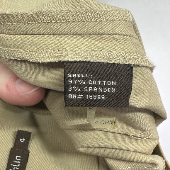 J.McLaughlin Women's Beige Cotton Blend Wide Elastic Waist Mini Skirt Size 4 - Picture 5 of 7